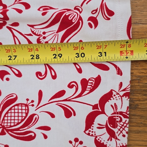 CROFT AND BARROW WOMEN'S PLUS SIZE SHORT SLEEVE RED & WHITE PULLOVER TOP SIZE 4X - Picture 9 of 11